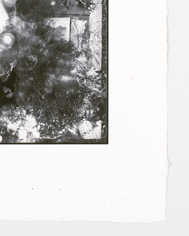 blackprint edition limited blackprint edition - limited edition nude antique photography detail handmade paper angle with deckled edges