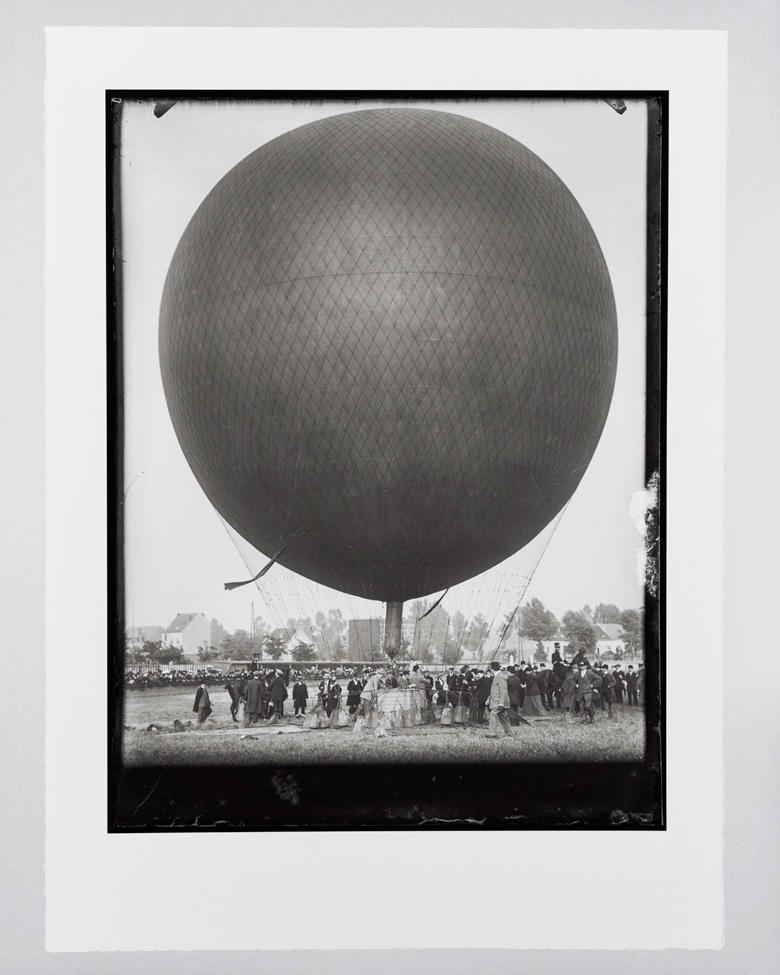 blackprint_edition_balloon_56x76-003 blackprint edition - Limited edition of an original antique negative on glass of a hot air balloon circa 1900