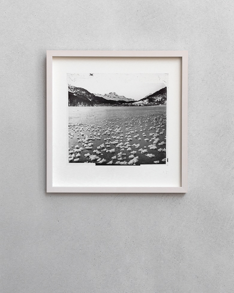 blackprint edition - karo edition Nr.017, antique glass photography of Ice flowers in St.Moritz 1890