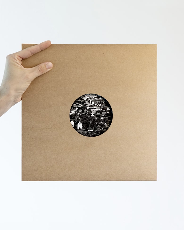 blackprint edition - karo edition Nr.015, antique stereoview photography on glass of Zurich 1870 (Viadukt)