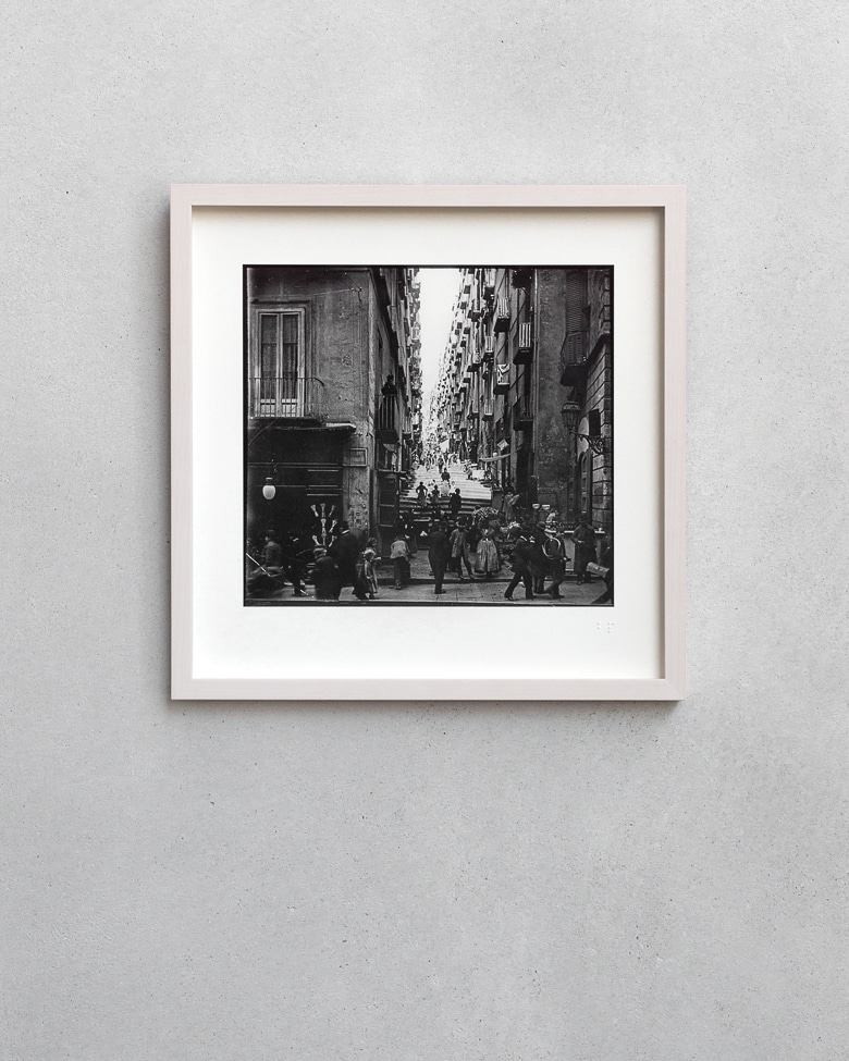 blackprint edition - karo edition Nr.021, antique stereoview photography on glass of Napoli (Napoli Chiaia)